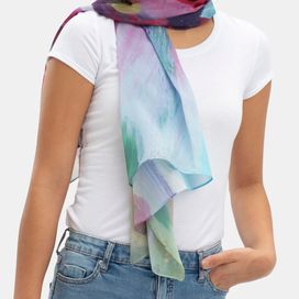 custom printed silk scarf