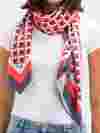 foulard carré imprimé