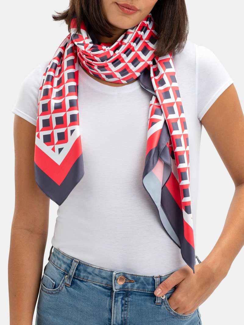 custom square scarf drape
