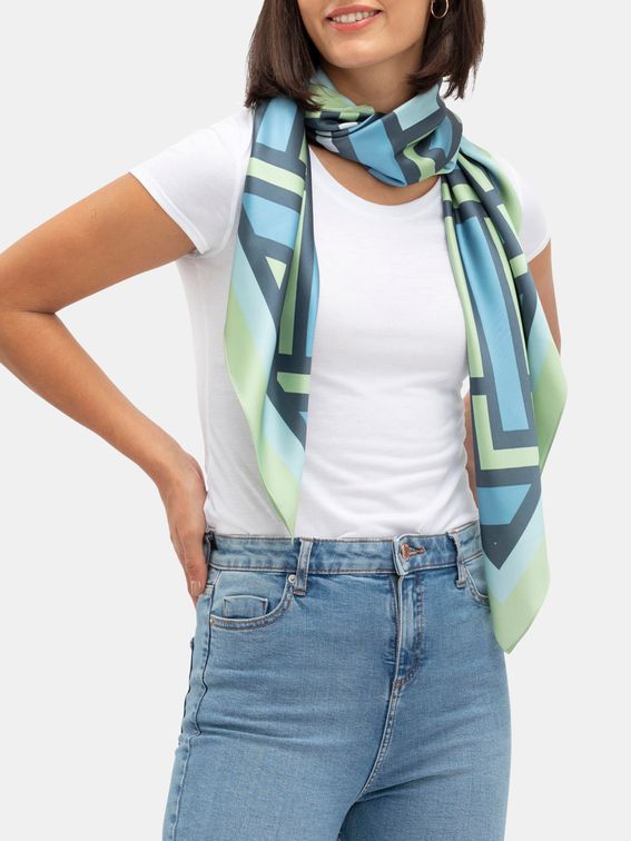 Printed Satin Shawl