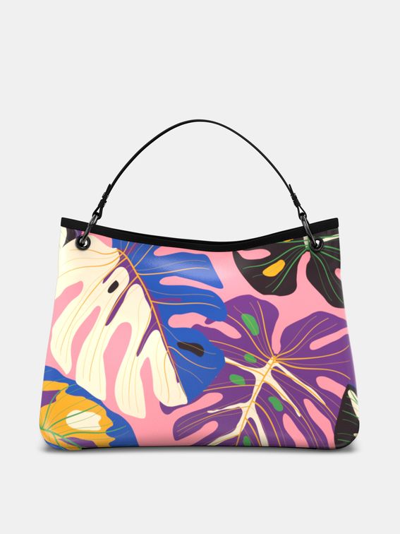 custom leather slouch bag