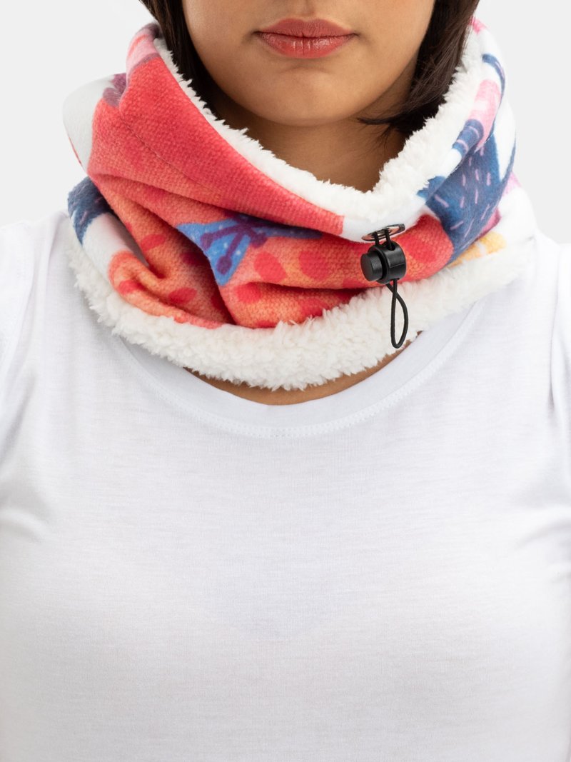 fleece infinity scarf in the Snow