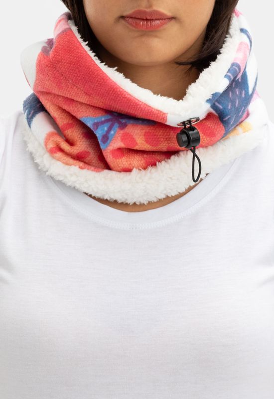 Printed Neck Warmer in the Snow