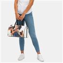 personalized duffle bag top view