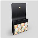 Personalised small fold over purse open