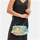 sac plissé avec motifs