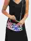 Custom metal frame bag pleated
