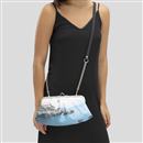 Misure della borsa con foto e telaio in metallo