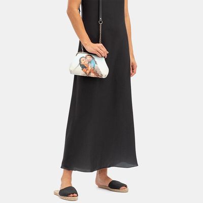 Borsa stampata e telaio in metallo