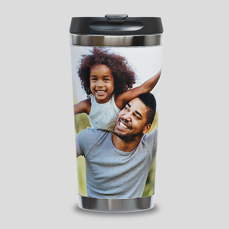 Personalised Travel Mug Design Your Own Photo Personalised Travel Mug Design Your