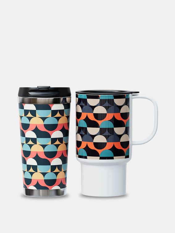 custom printed travel mugs