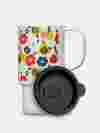custom branded travel mug with handle