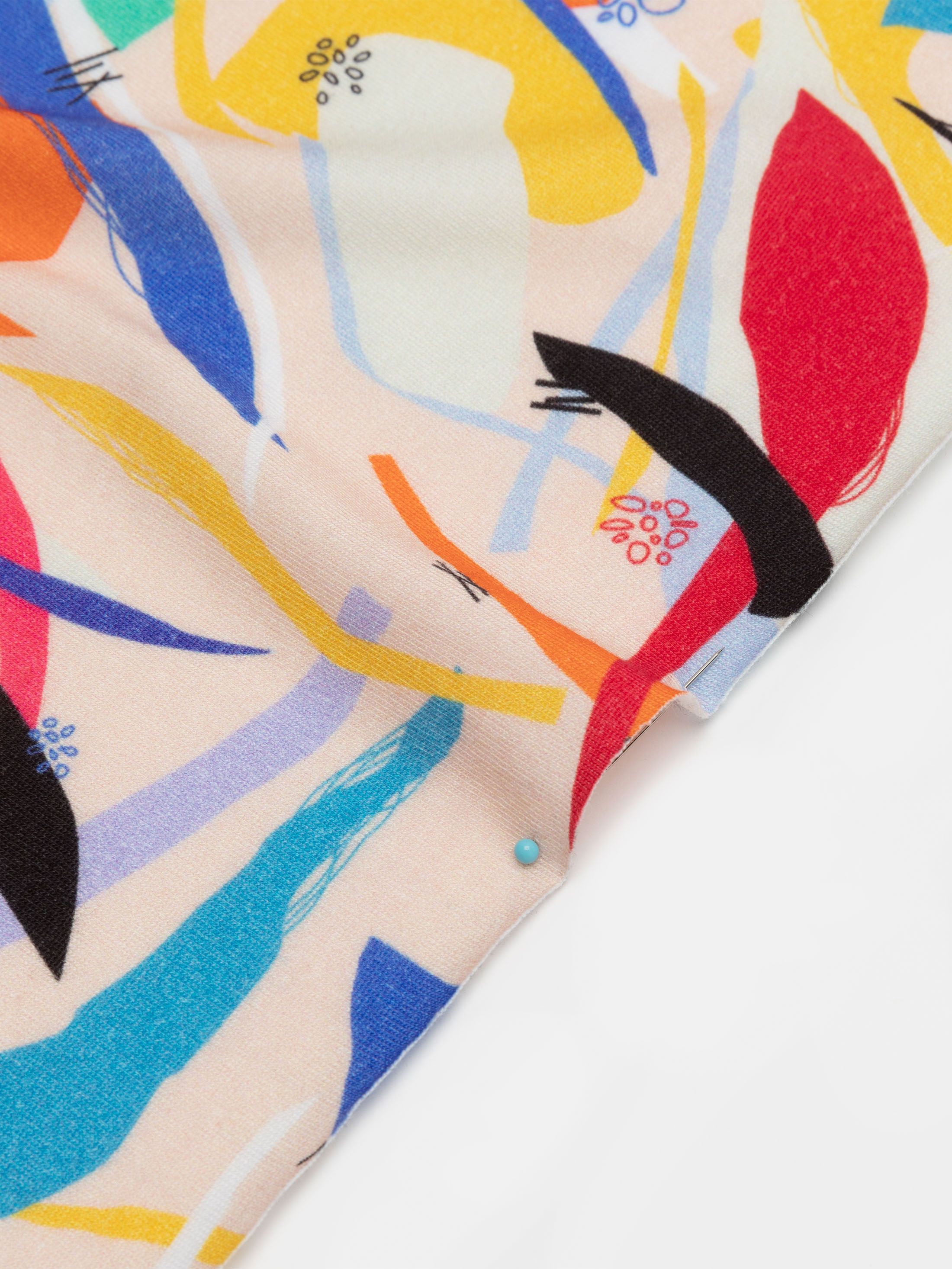 Bords du tissu tencel imprimés sur mesure