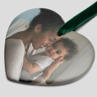 personalised heart shaped ornament