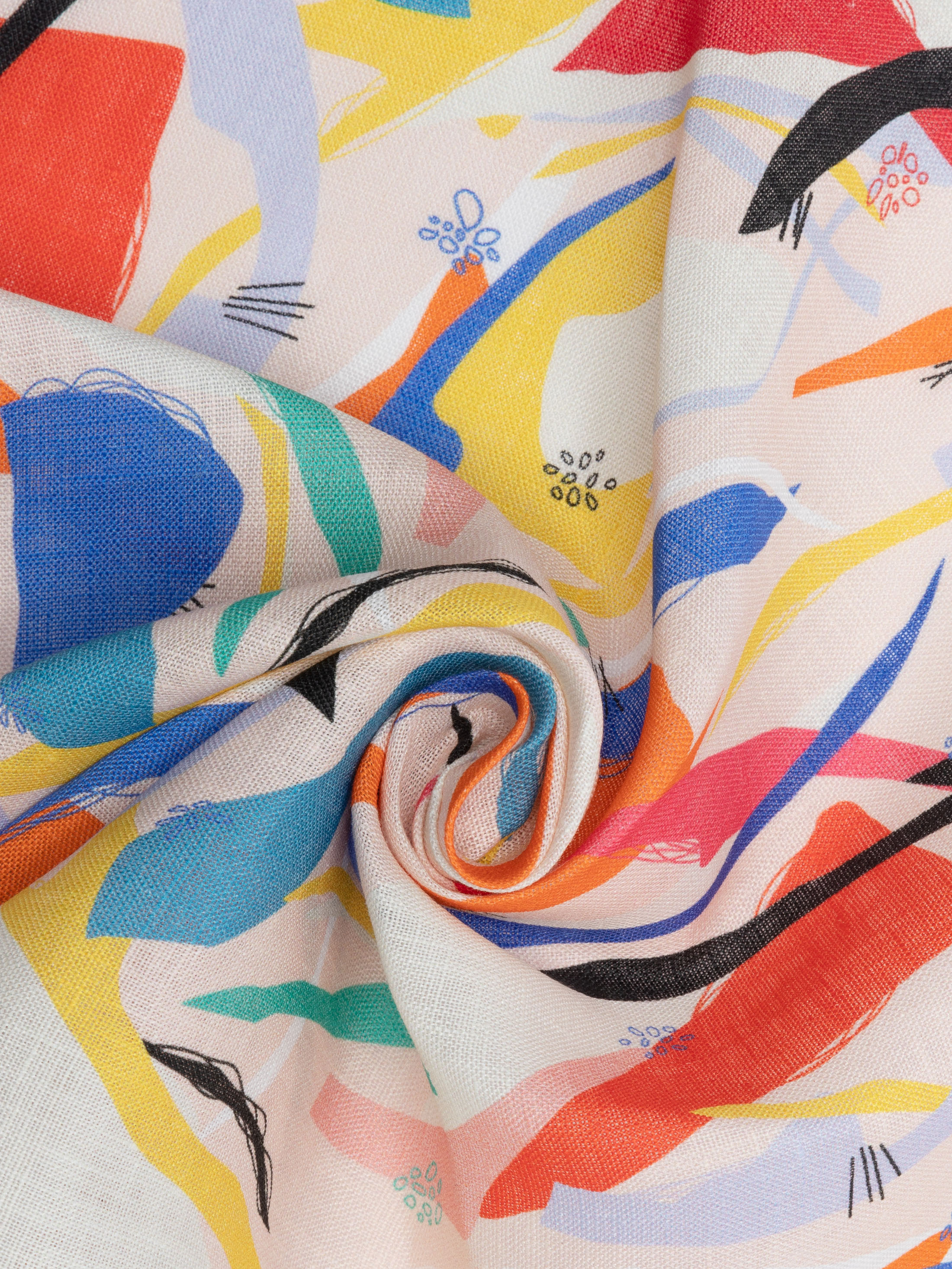 custom printed linen fabric