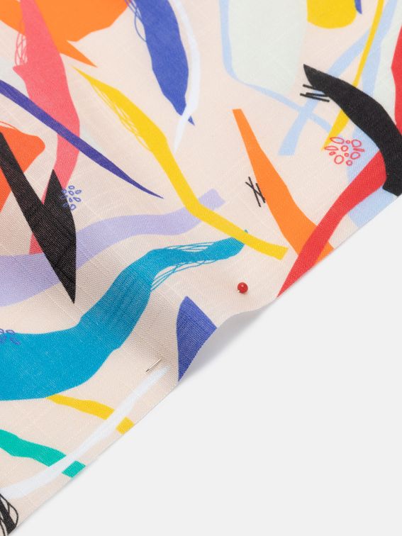 cotton slub fabric printing edges