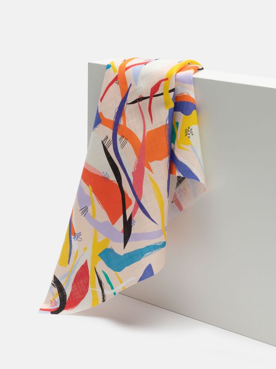 custom printed cotton slub fabric