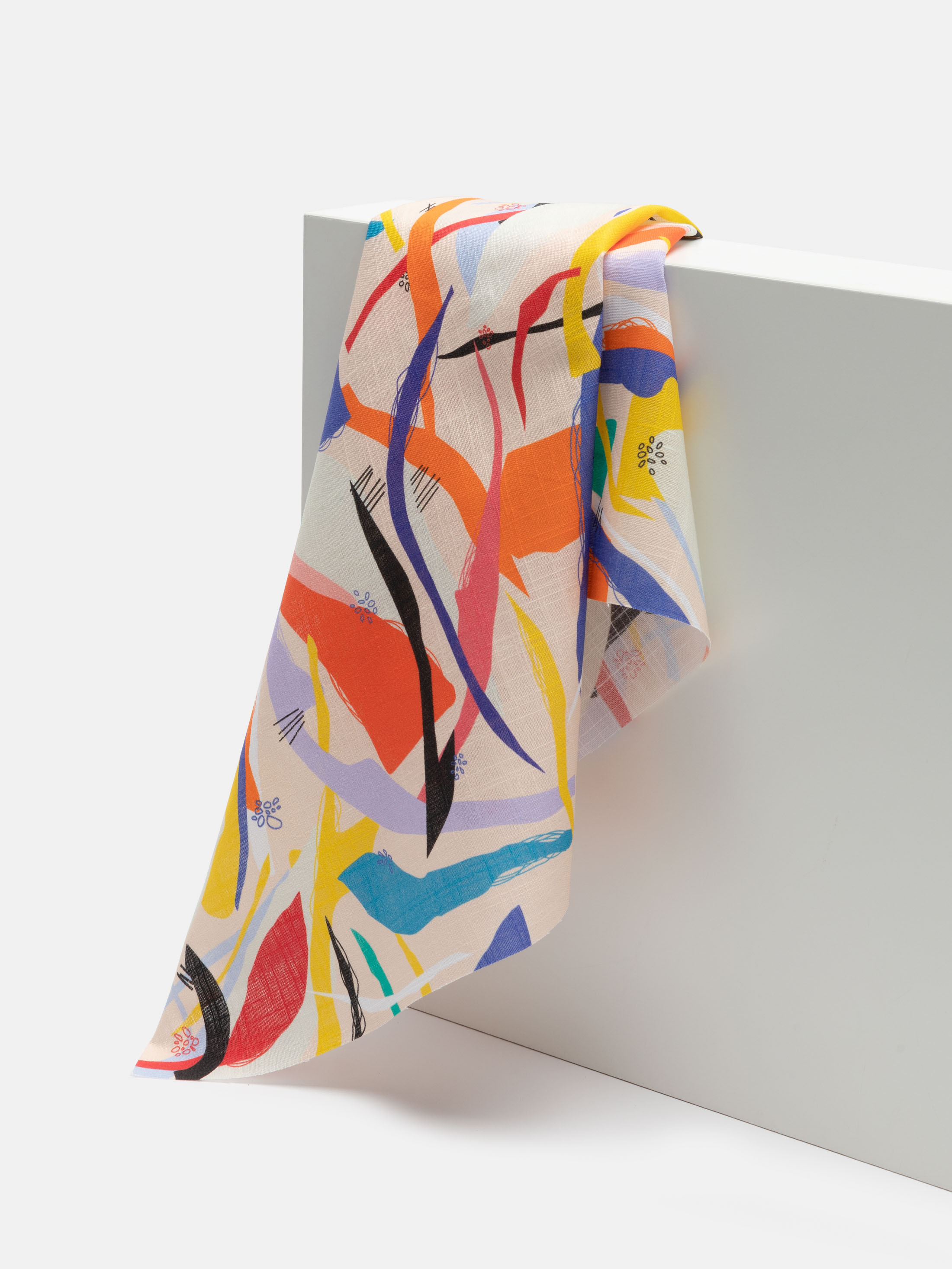 tissu de coton flammé imprimé sur mesure