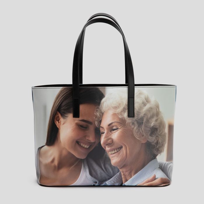 Personalized Leather Tote Bag