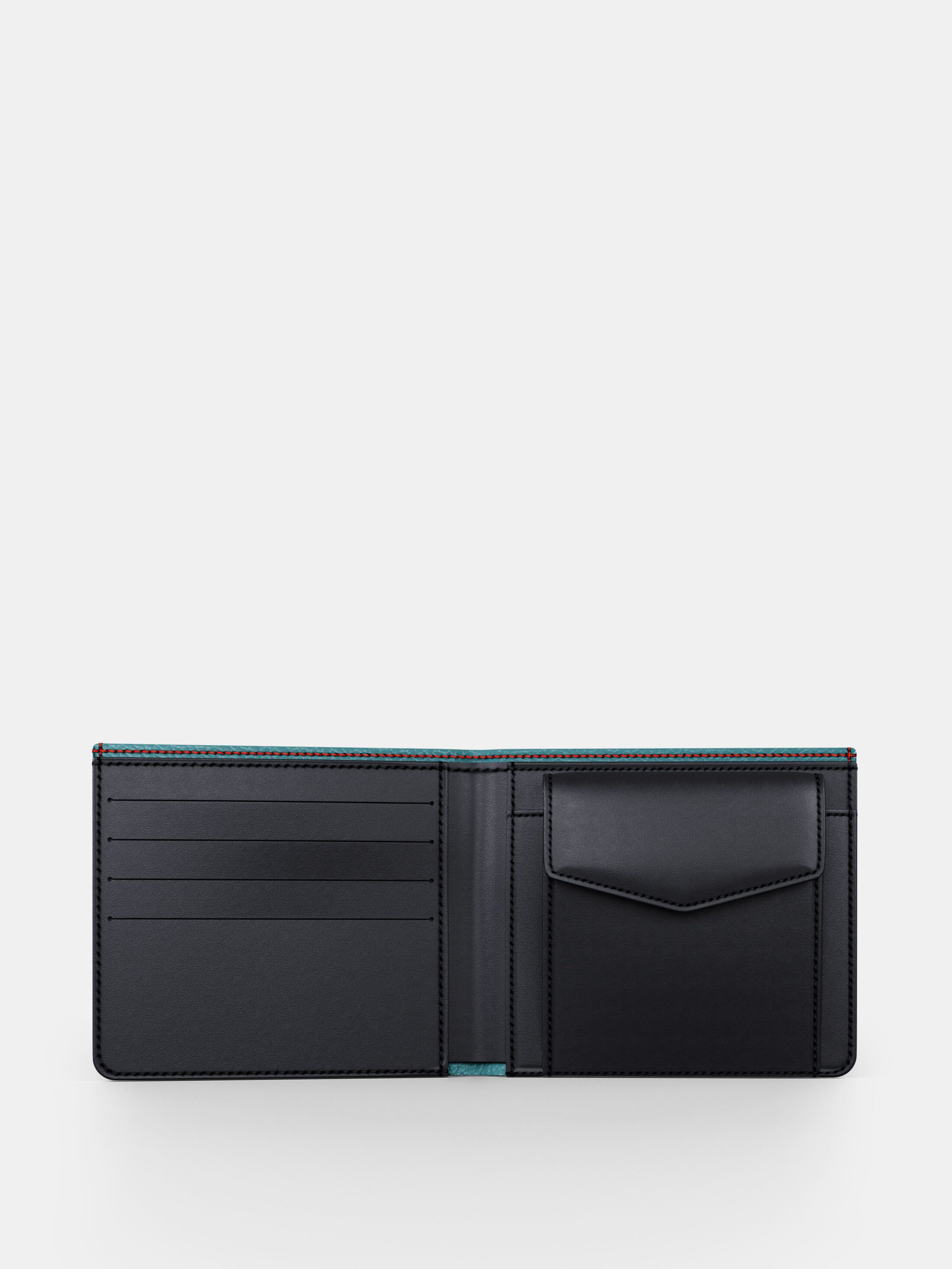 Personalised Handmade Black Buffalo Leather Wallet Custom -  UK