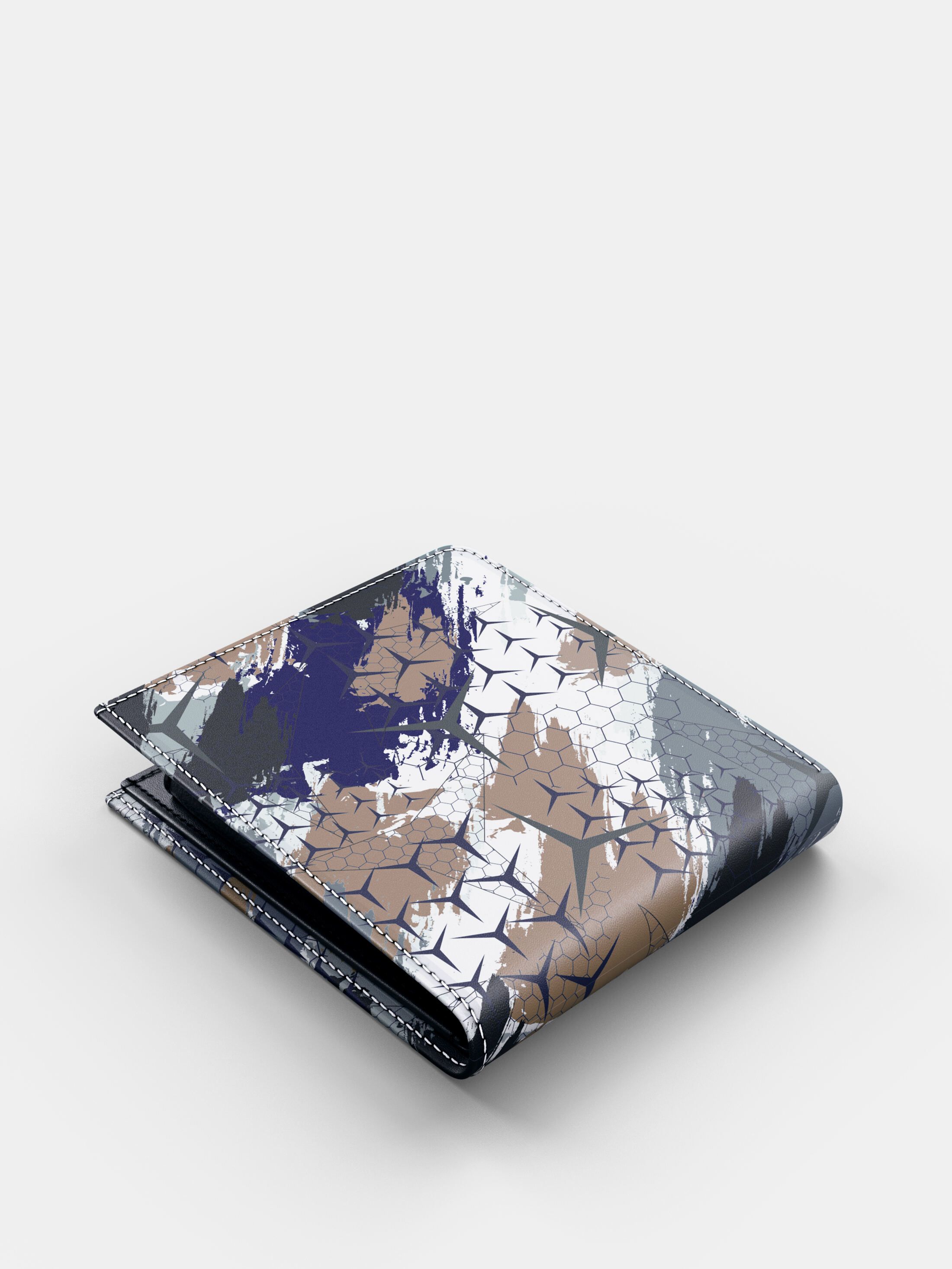 二つ折り財布 デザインプリント