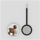 Miroir compact en cuir personnalisé