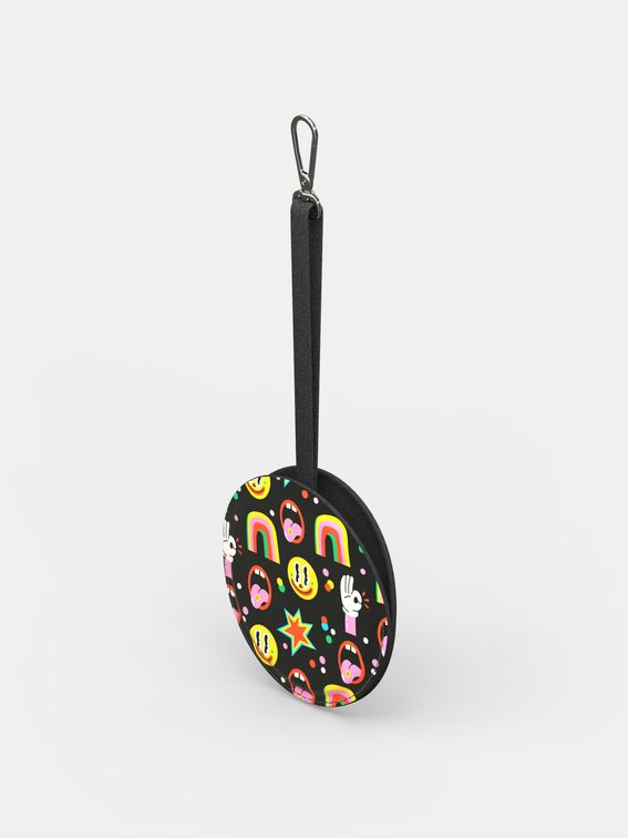 custom handbag compact mirror