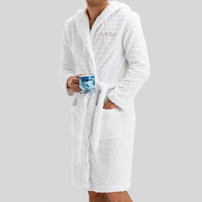 personalized fleece robe