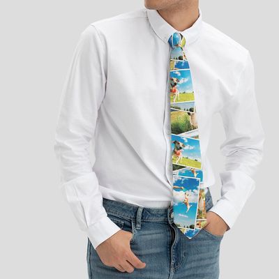 gepersonaliseerde zijden stropdas