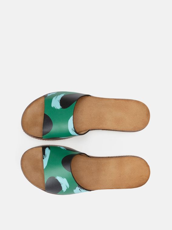 custom slides shoes details