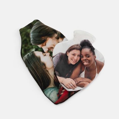 Montage photos sur housse bouillotte