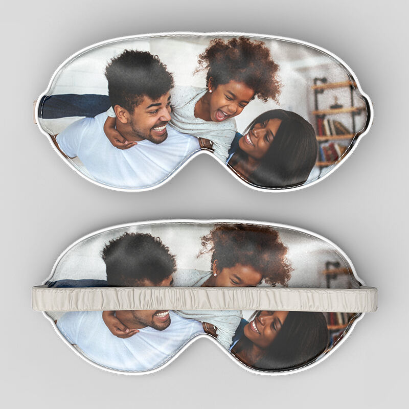 Personalised Eye Masks UK. Custom Satin Sleep Eye Mask