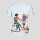 back of ladies printed t-shirt