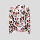 casual t shirt over long sleeve