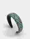 custom printed headband green print