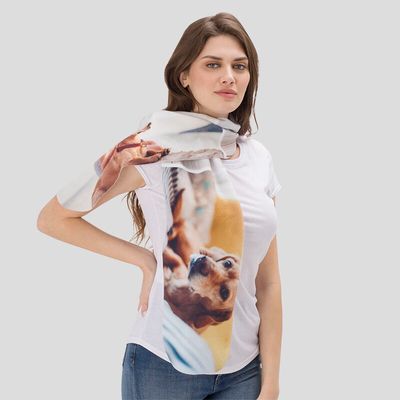 personalized fleece scarves