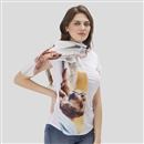 printed fleece scarf