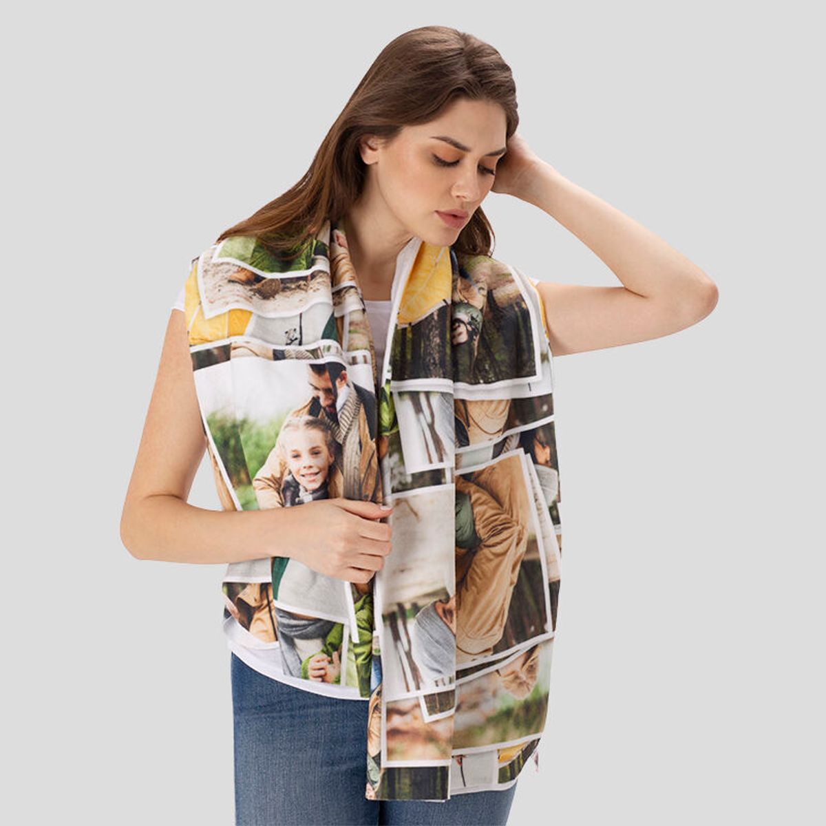 No Sew Top Out Of Scarf How To Make A Scarf A Shirt Making Scarves Out