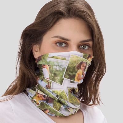 custom photo tube scarf