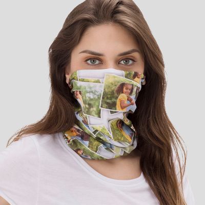 photo printed face covering