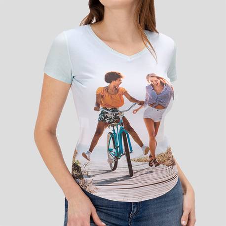 custom v neck t shirts for women