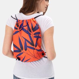custom drawstring backpack with original illustration