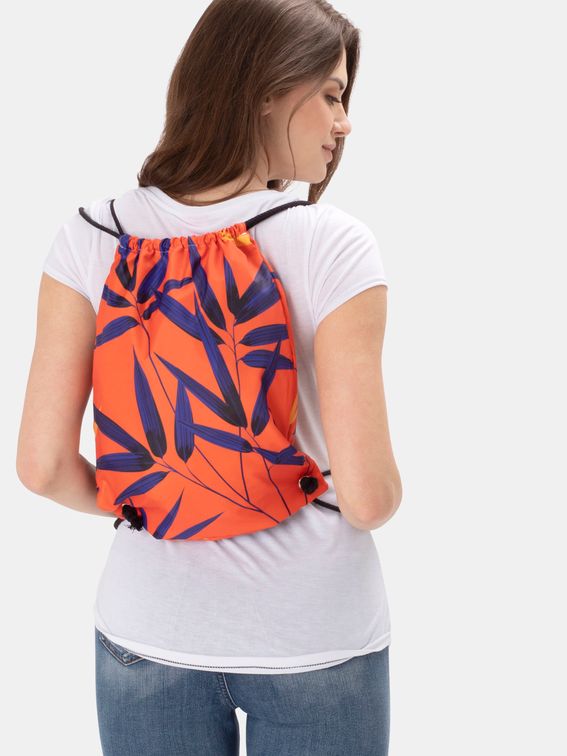 custom drawstring backpack with original illustration