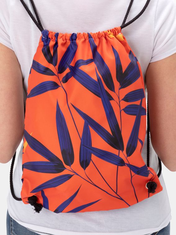 discreet barcode and drawstring cord details