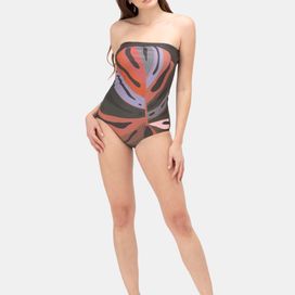print your design on strapless swimsuit