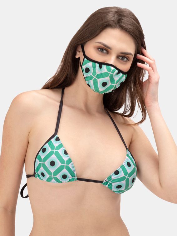 set bikini e mascherina personalizzato