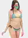 designer bikini and face mask