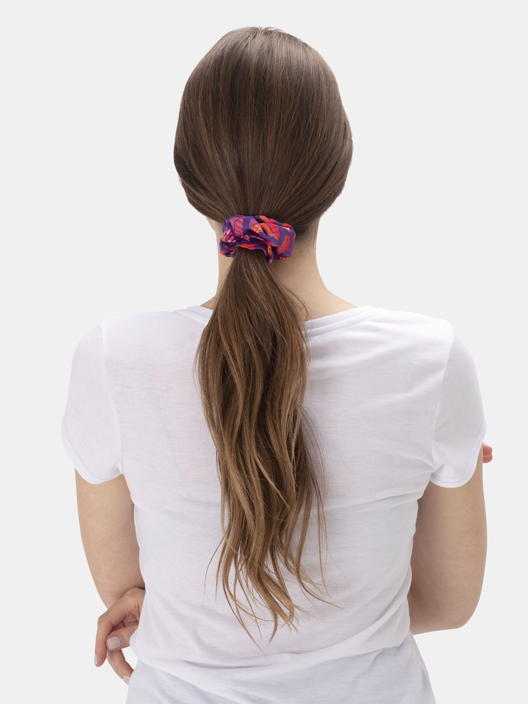 three pack custom printed scrunchies