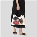 laterale della borsa slouch in pelle personalizzata