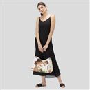 Borsa slouch in pelle con foto